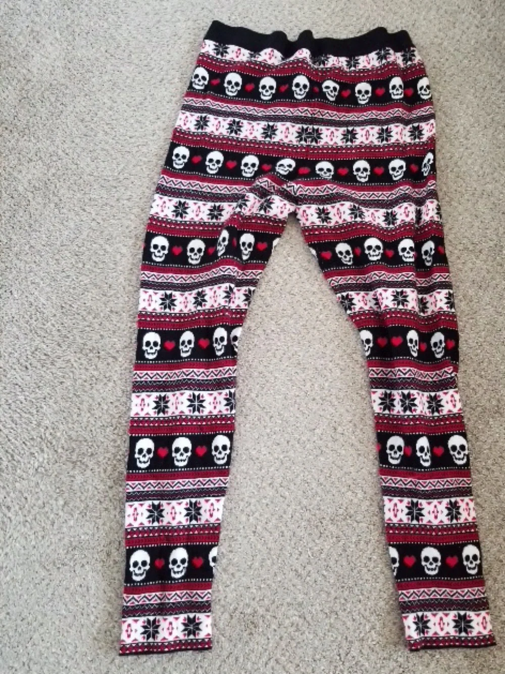 Torrid skull heart thick sweater leggings - Picture 12 of 13